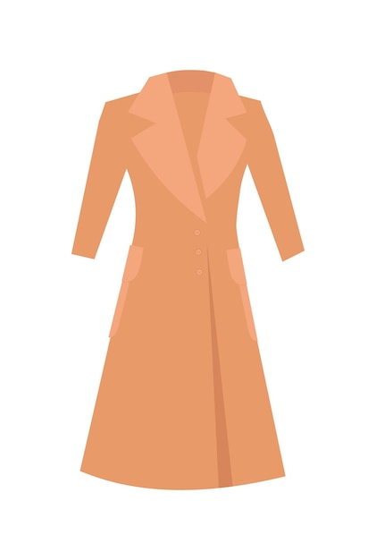 Trench coat cartoon illustration