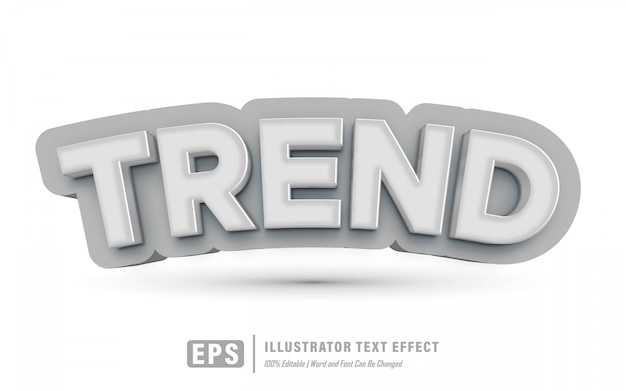 trend text effect - editable 