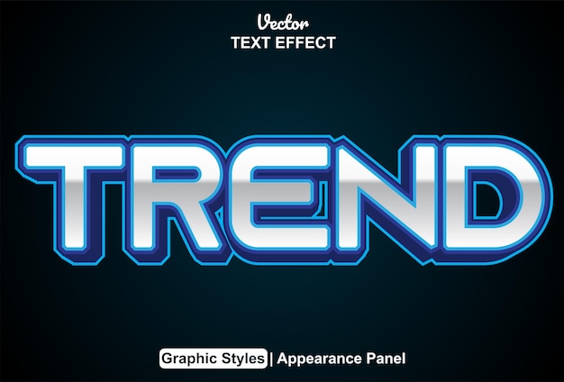 Trend text effect with graphic style and editabletrend text effect with graphic style and editable