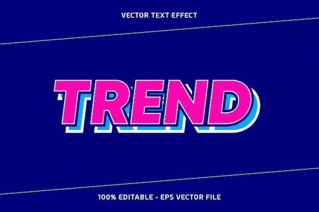 Trend Vector Text Effect