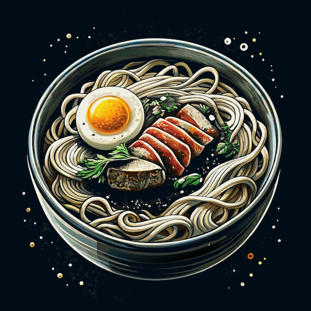 Trending Ramen in black bowl