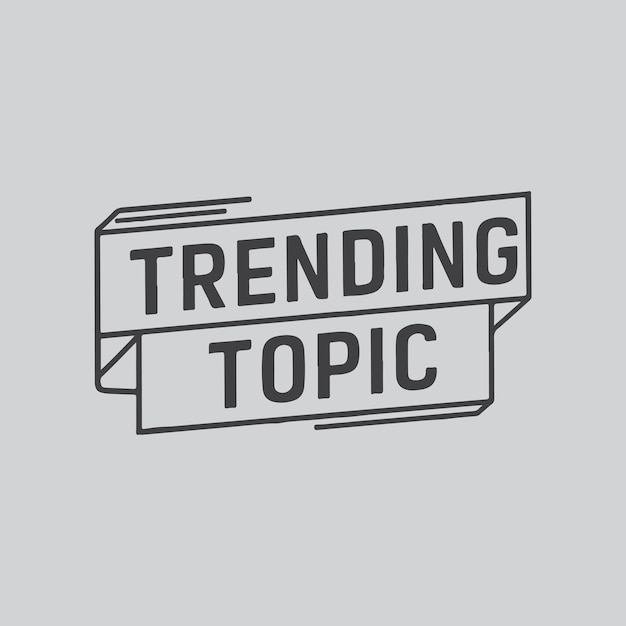 Vector trending topic logo