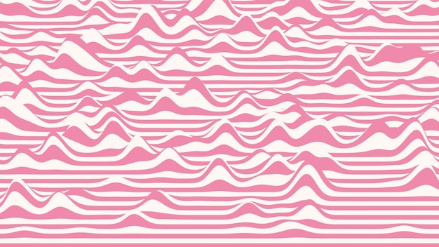 Trendy 3D lollipop stripes distorted backdrop. Candy ripple backdrop with optical illusion effect