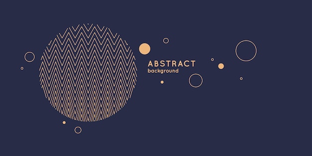 Trendy abstract art geometric background with flat minimalistic style Vector poster