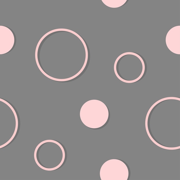 Trendy beautiful girly pink princess pattern on gray background Template design for textile print