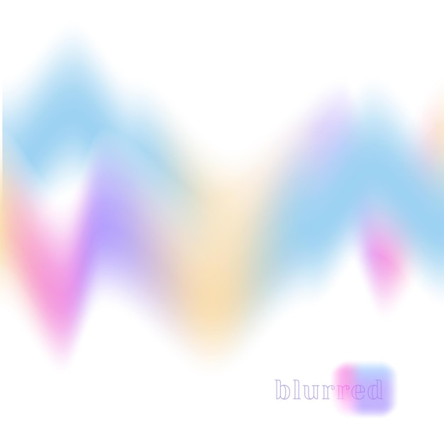 Trendy brurred gradient background with light holol lilac purple blur wavy shape modern yk hlographi