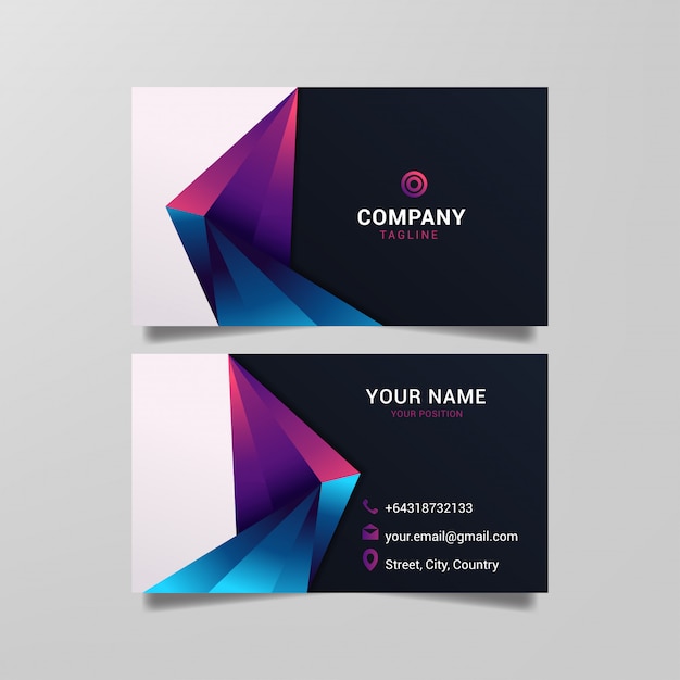 trendy business card template