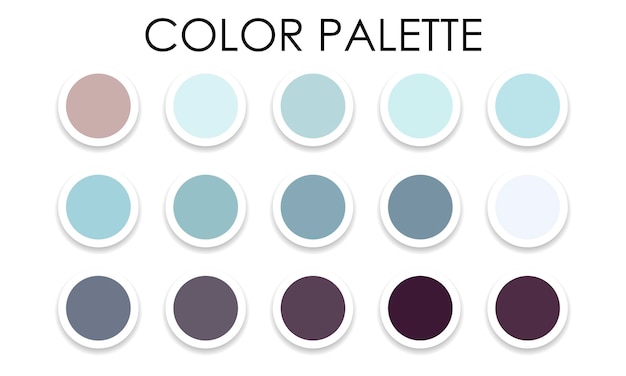 Vector trendy color palette for design. color templates. vector