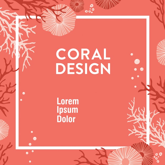 Trendy coral design