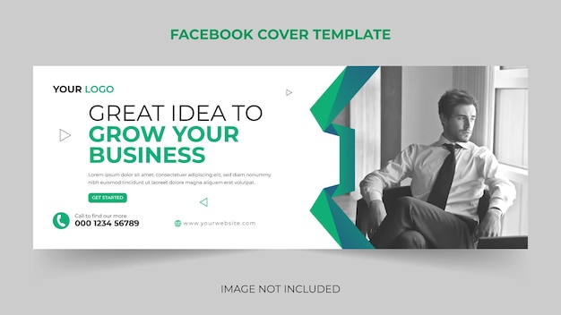 Trendy corporate Digital marketing facebook cover social media banner template Premium Vector