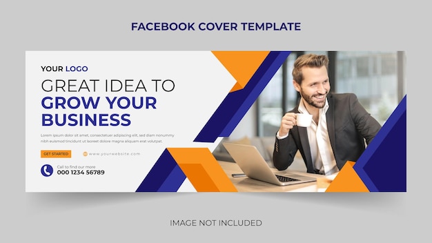 Trendy corporate Digital marketing facebook cover social media banner template Premium Vector