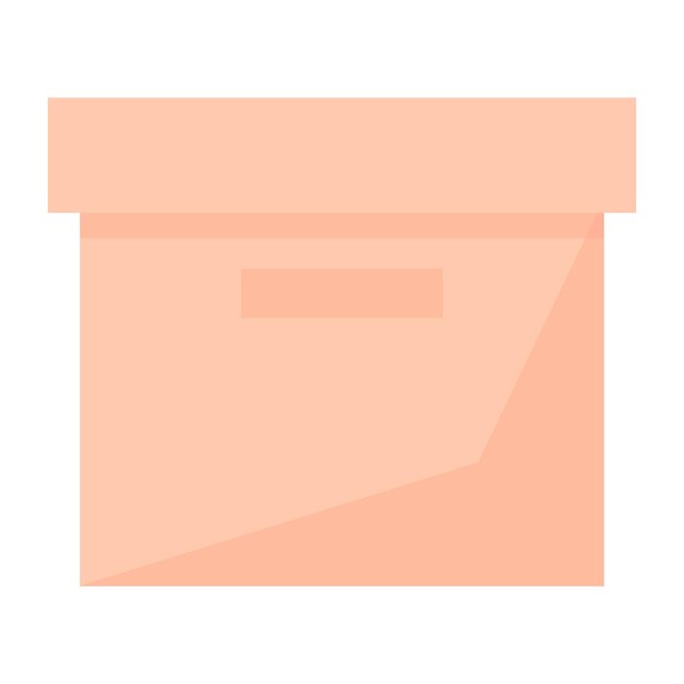 Trendy flat icon design of parcel 