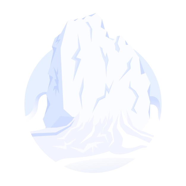 Trendy flat vector of icecap