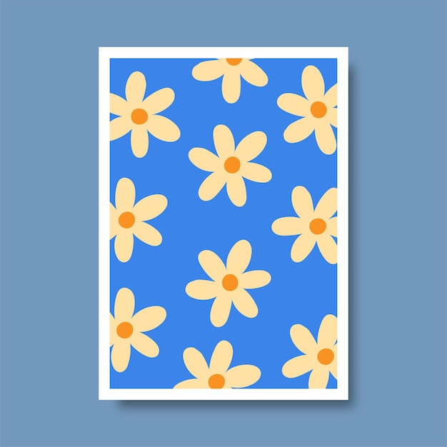 Vector trendy floral cover