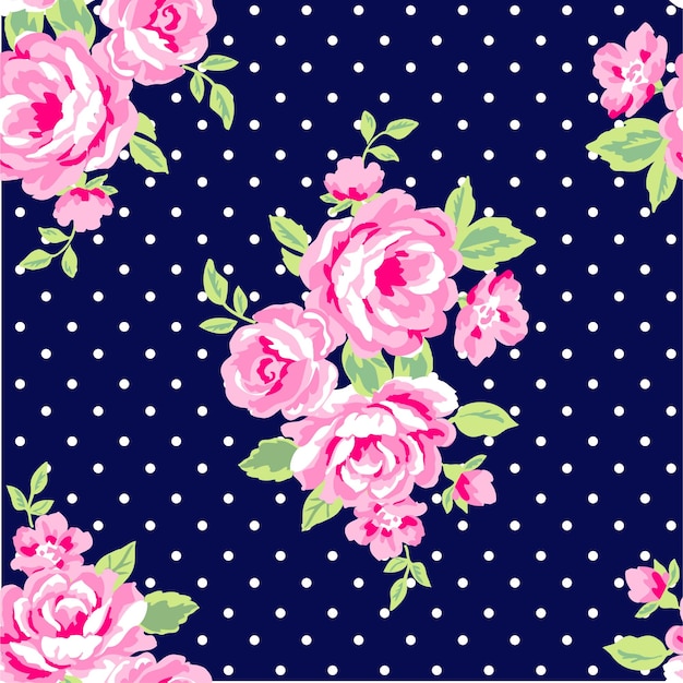 Trendy floral design, floral seamless pattern for fashion, wallpapers, print. Liberty style.