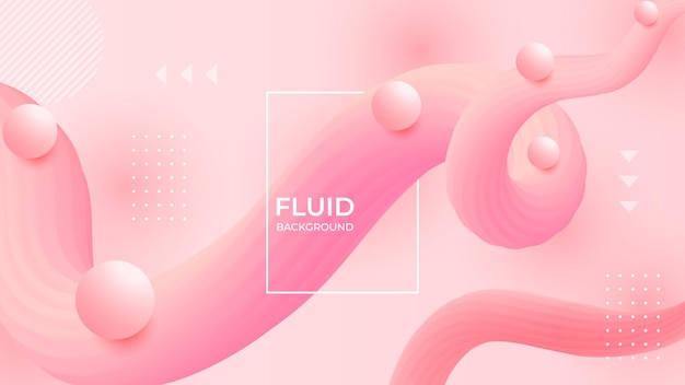 Trendy geometric background. 3d Fluid shape.