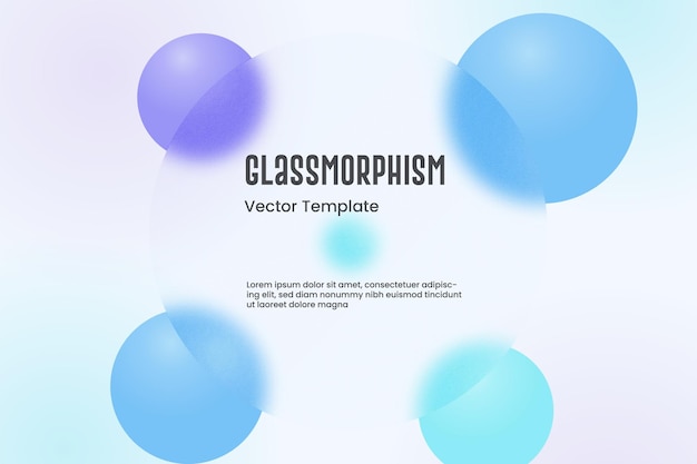 Trendy glassmorphism background