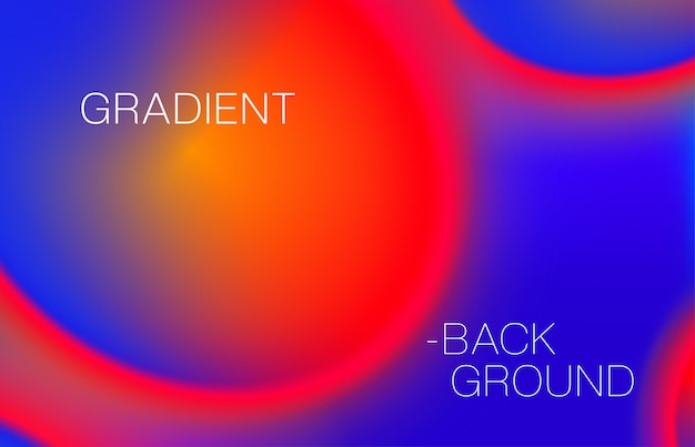 Trendy gradient background with vibrant colors