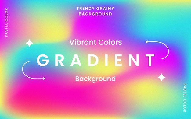 Trendy grainy background with vibrant colors free vector