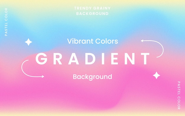 Trendy grainy background with vibrant colors free vector