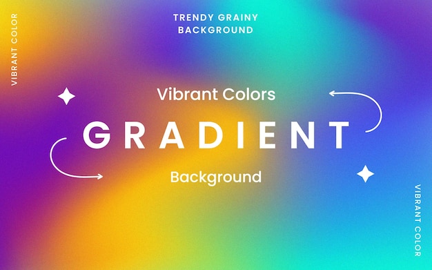 Trendy grainy background with vibrant colors Free Vector