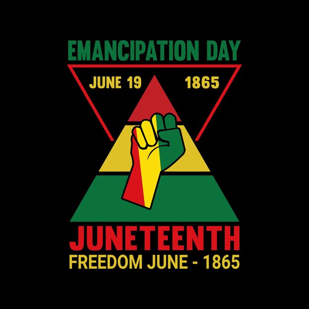 Trendy juneteenth t shirt design