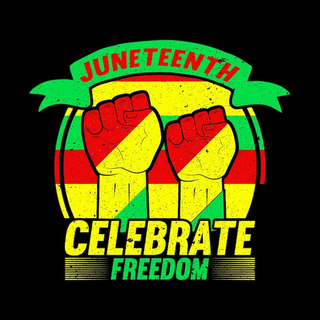 Trendy juneteenth t shirt design