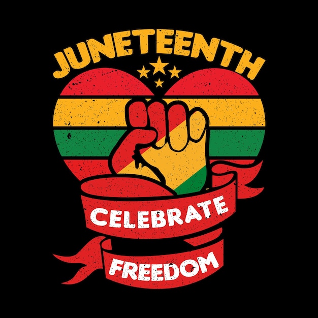 Trendy juneteenth t shirt design