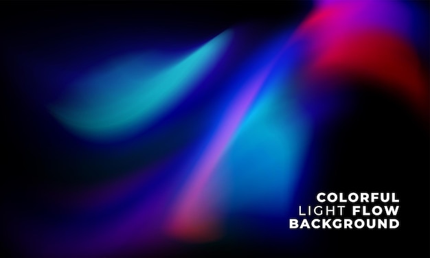 trendy liquid gradient abstract with colorful light flow pattern on dark background