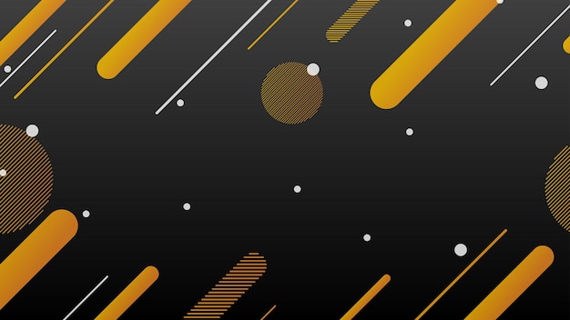 Trendy modern gradient abstract background black and yellow colors