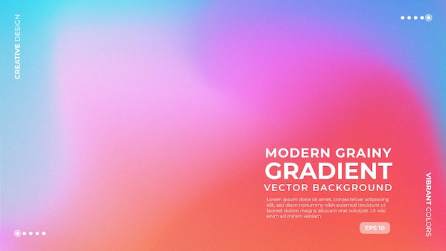 Trendy Modern Grainy Gradient Abstract Vector Background