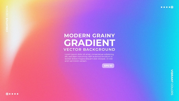 Trendy Modern Grainy Gradient Abstract Vector Background