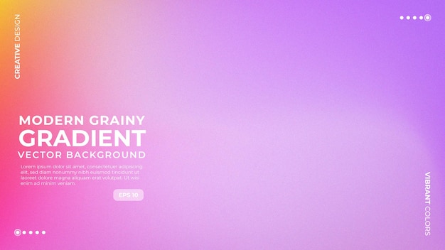 Trendy Modern Grainy Gradient Abstract Vector Background