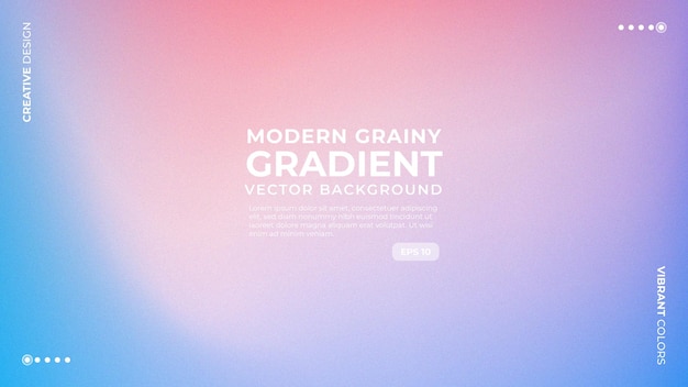 Trendy Modern Grainy Gradient Abstract Vector Background