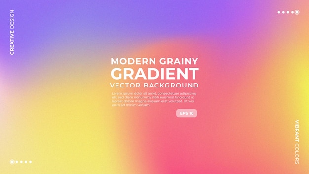 Trendy Modern Grainy Gradient Abstract Vector Background