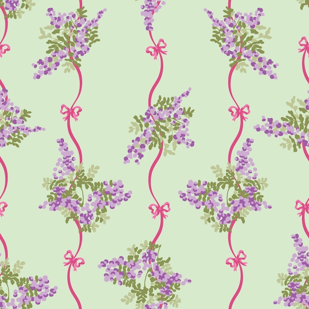 Trendy Seamless Floral Pattern In Vector