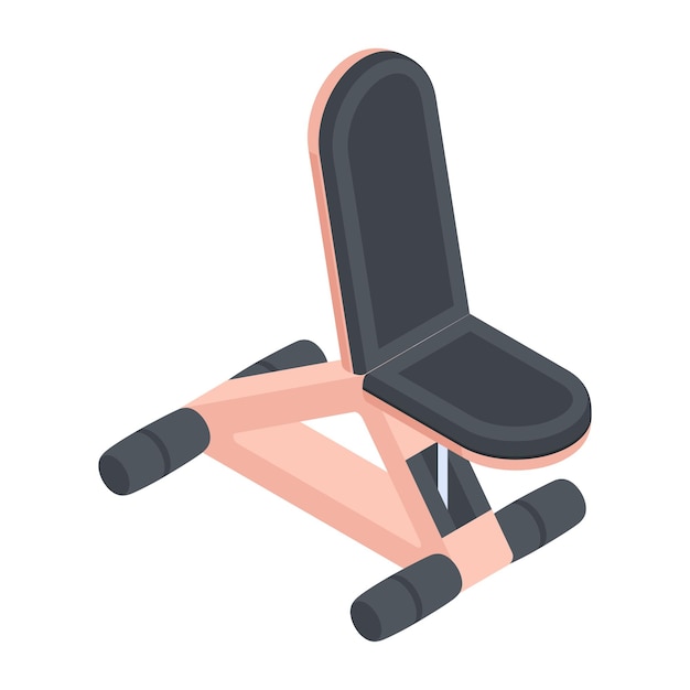 Trendy Set of Gym Isometric Icons