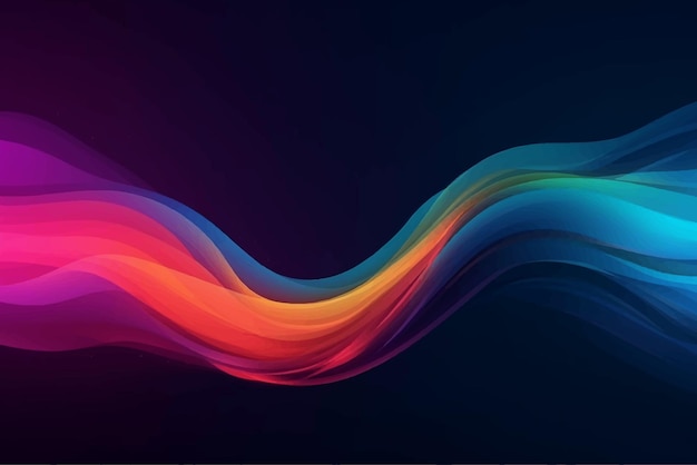 Trendy simple fluid abstract background with dynamic wave lines and paper cut effect