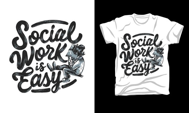 trendy typograqphy graphic tshirt design