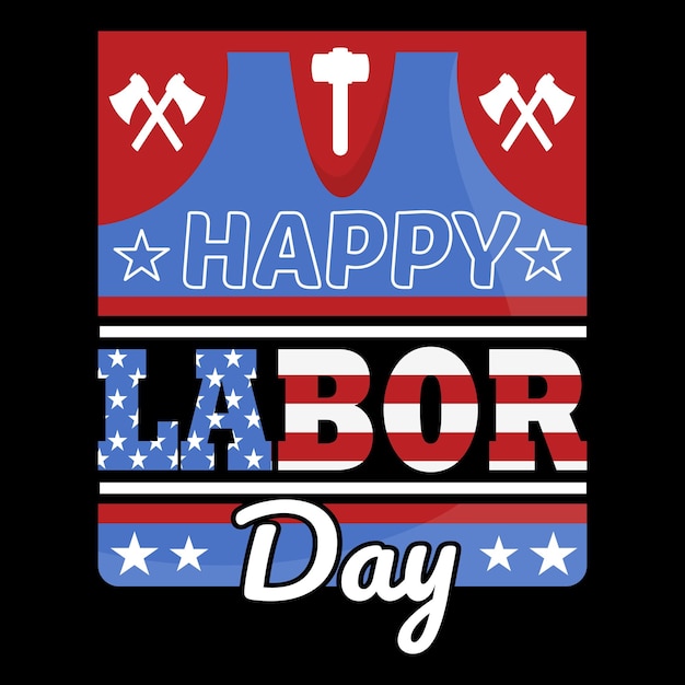 Trendy USA labor day T shirt Design