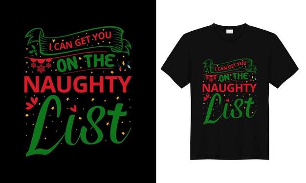 Vector trendy vector christmas t shirt design