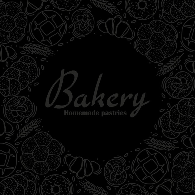 Vector trendy vector design for bakery or cafe