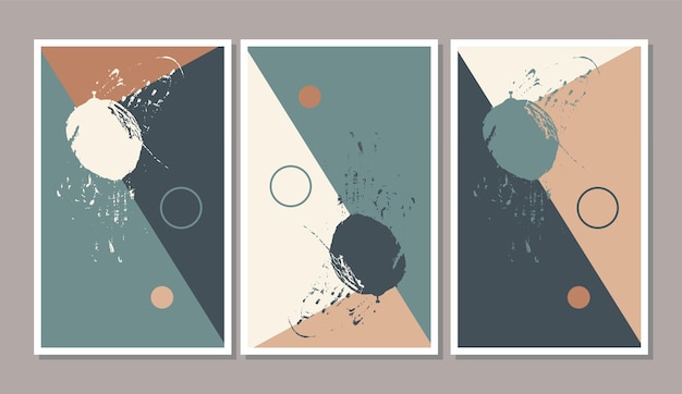 Trendy vector set of minimal fluid organic shapes