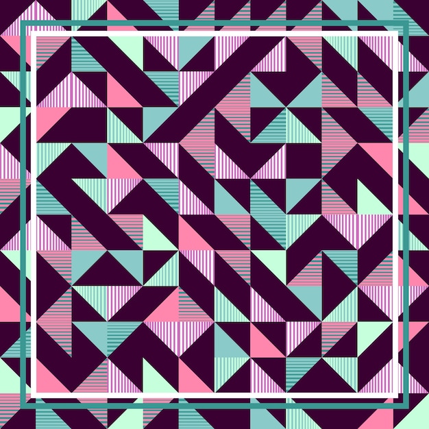 Triangle abstract geometric colorful punchy pastel pattern