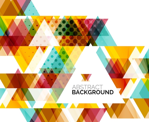 Triangle geometric abstract background