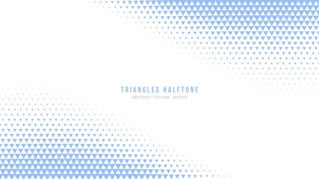 Triangle Halftone Geometric Pattern Vector Curved Border Pale Blue Background