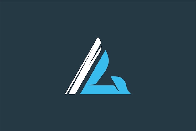 Triangle logo design letter A and G icon symbol business modern technology