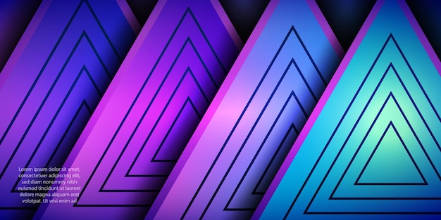 Triangle overlapping background with elegant gradient color