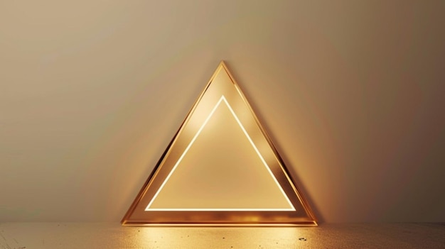 triangle shape with a triangle on the wall