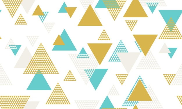 Triangle shapes seamless pattern vector design